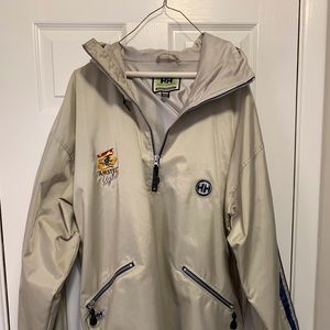 Mens size XL, Helly Hanson, boardwear, silver, Pullover W/ Hood